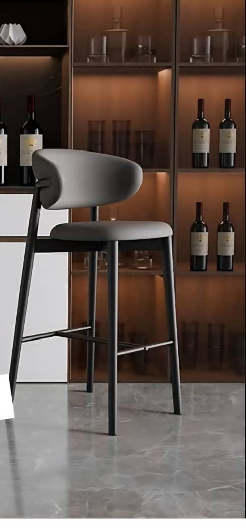 Gray High chair bar stool (Instant pick up)