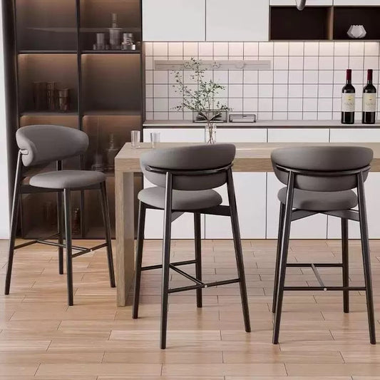 Gray High chair bar stool (Instant pick up)