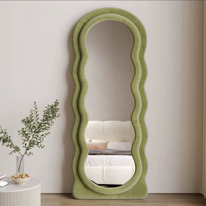 Aesthetic Wavy Floor mirror (instant pick up)