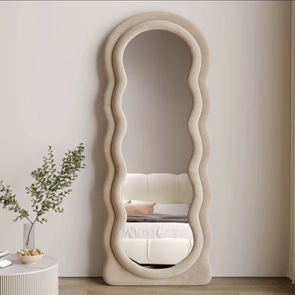 Aesthetic Wavy Floor mirror (instant pick up)