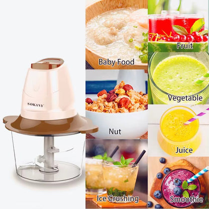 SOKANY ELECTRIC MINI WONDER CHOPPER (instant pick up)