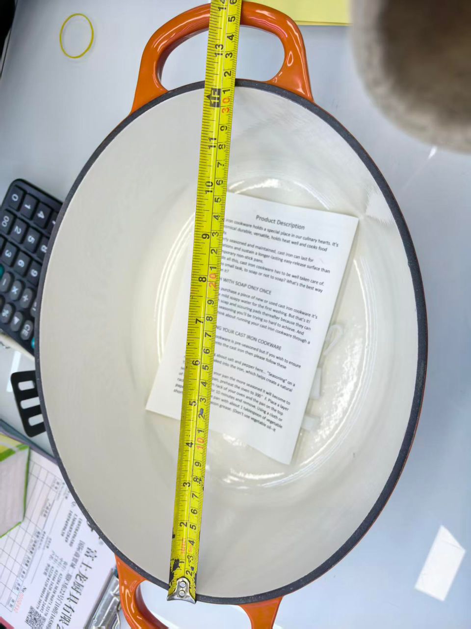 31cm Cast iron oval Pot (instant pick up)