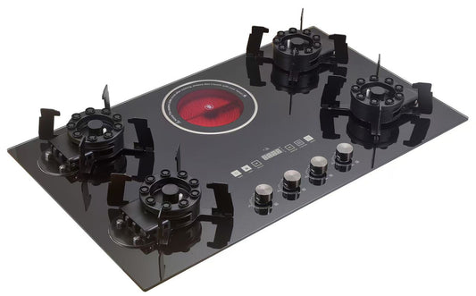 Gas Burners with Electric Cooker