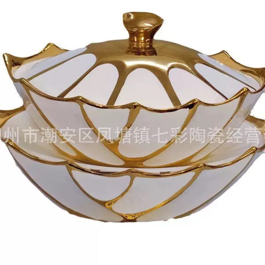 3pcs ceramic dinning soup bowl