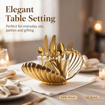 SHELL SHAPED CUTLERY SET