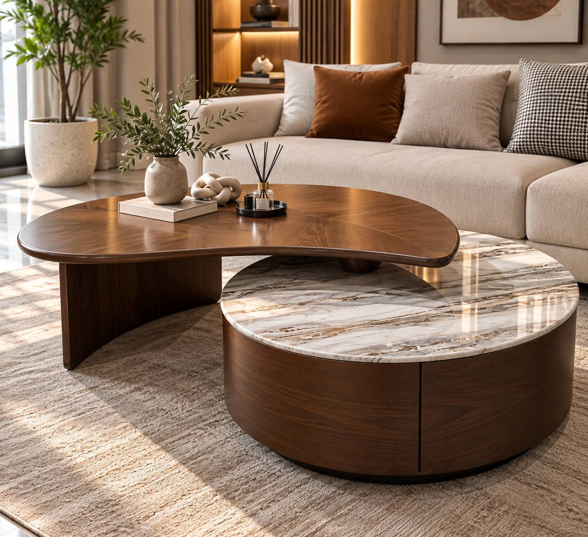 Luxe Marble Lift Coffee Table